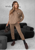 Sweat Set Sweatshirt i Hose Inside Out Beige