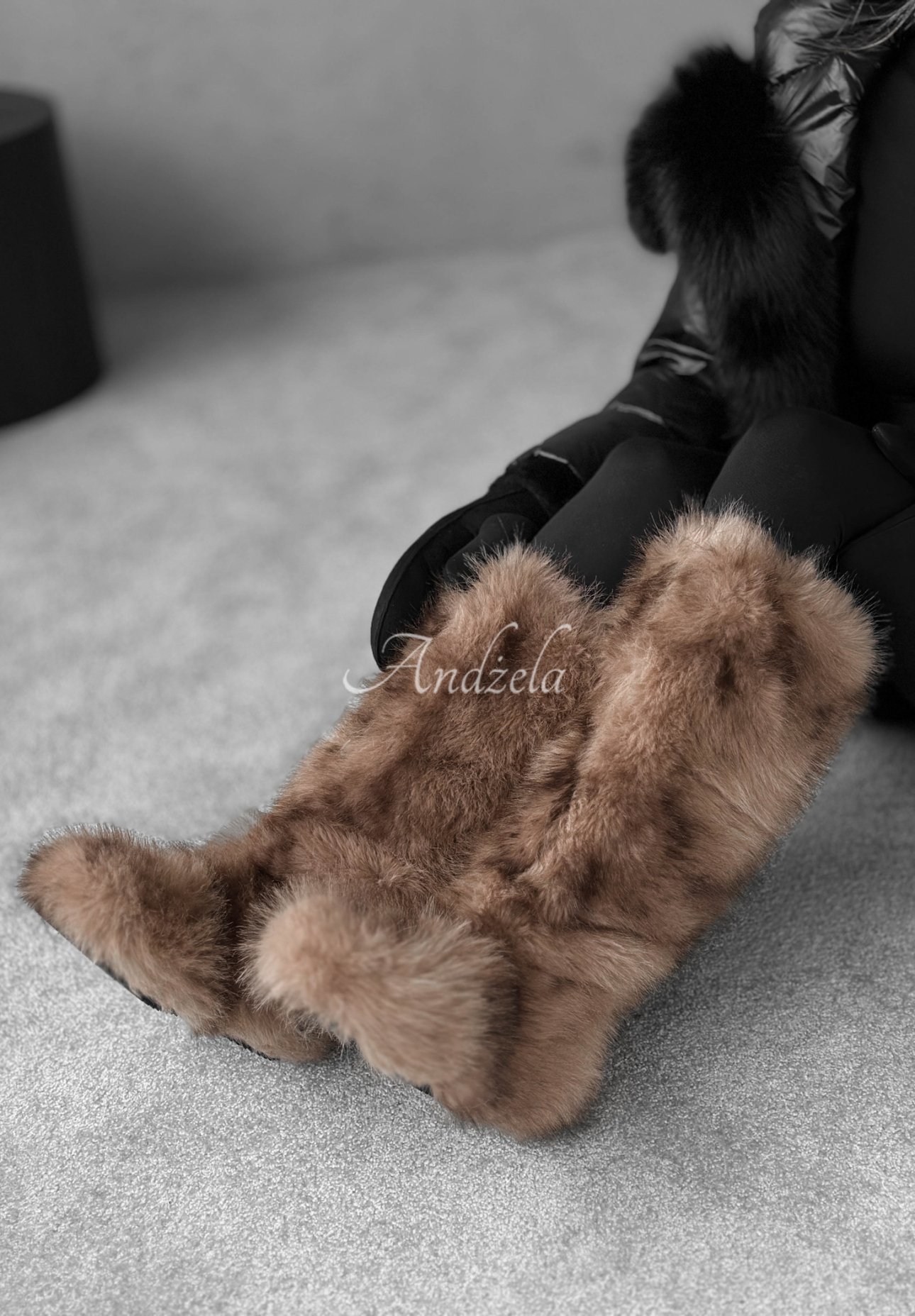 Fellstiefel Grizzly Bear Beige