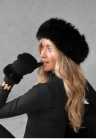 Band z futerkiem Not To Allow Schwarz