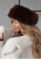 Band z futerkiem Not To Allow Schokoladenbraun