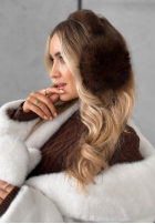 Ohrenwärmer mit Pelz Warm Memories Schokoladenbraun