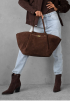 Zamszowa Tasche Almost Ready Schokoladenbraun