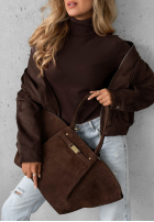 Zamszowa Tasche Almost Ready Schokoladenbraun