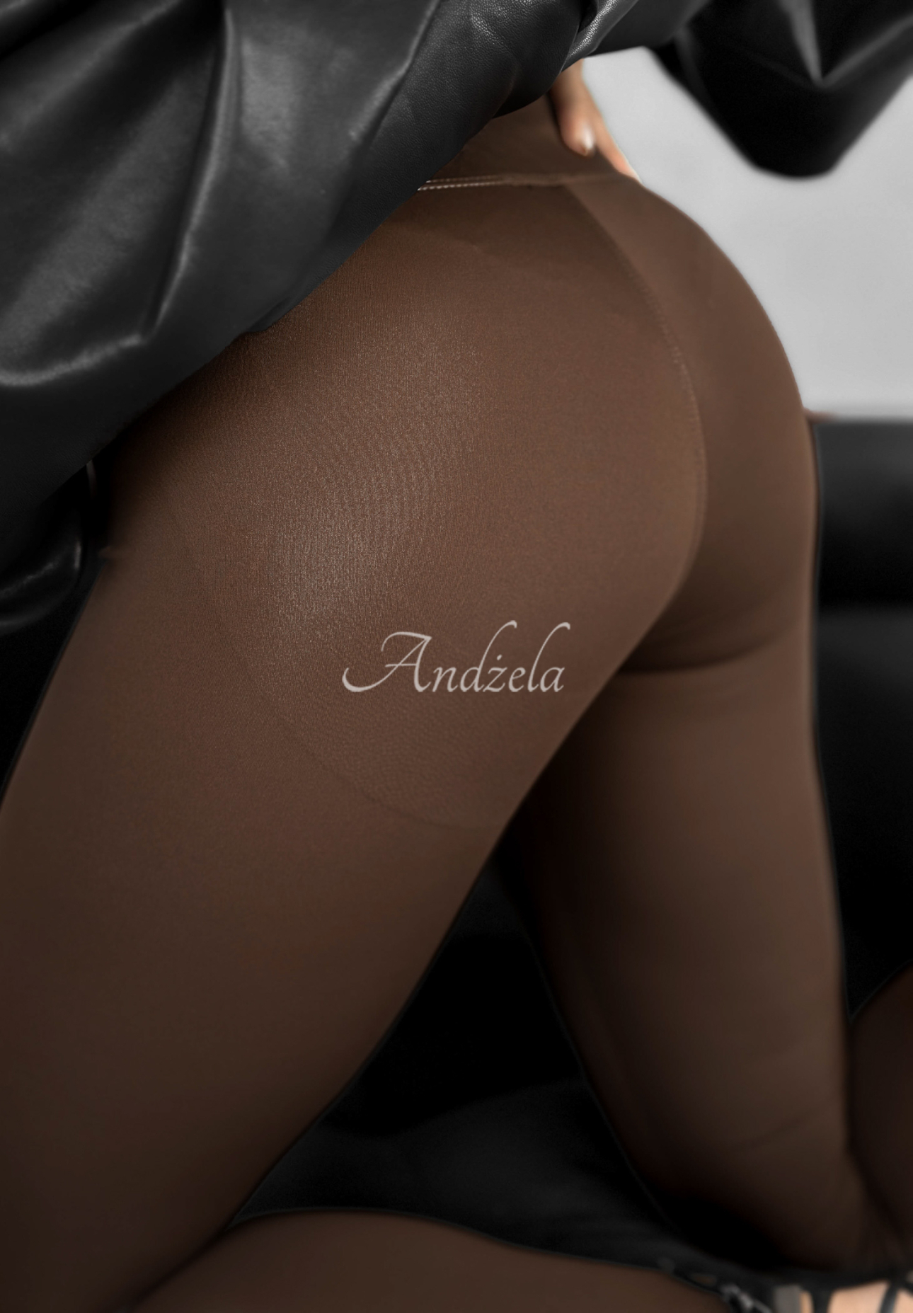 Figurbetonte Leggins Too Good Schokoladenbraun