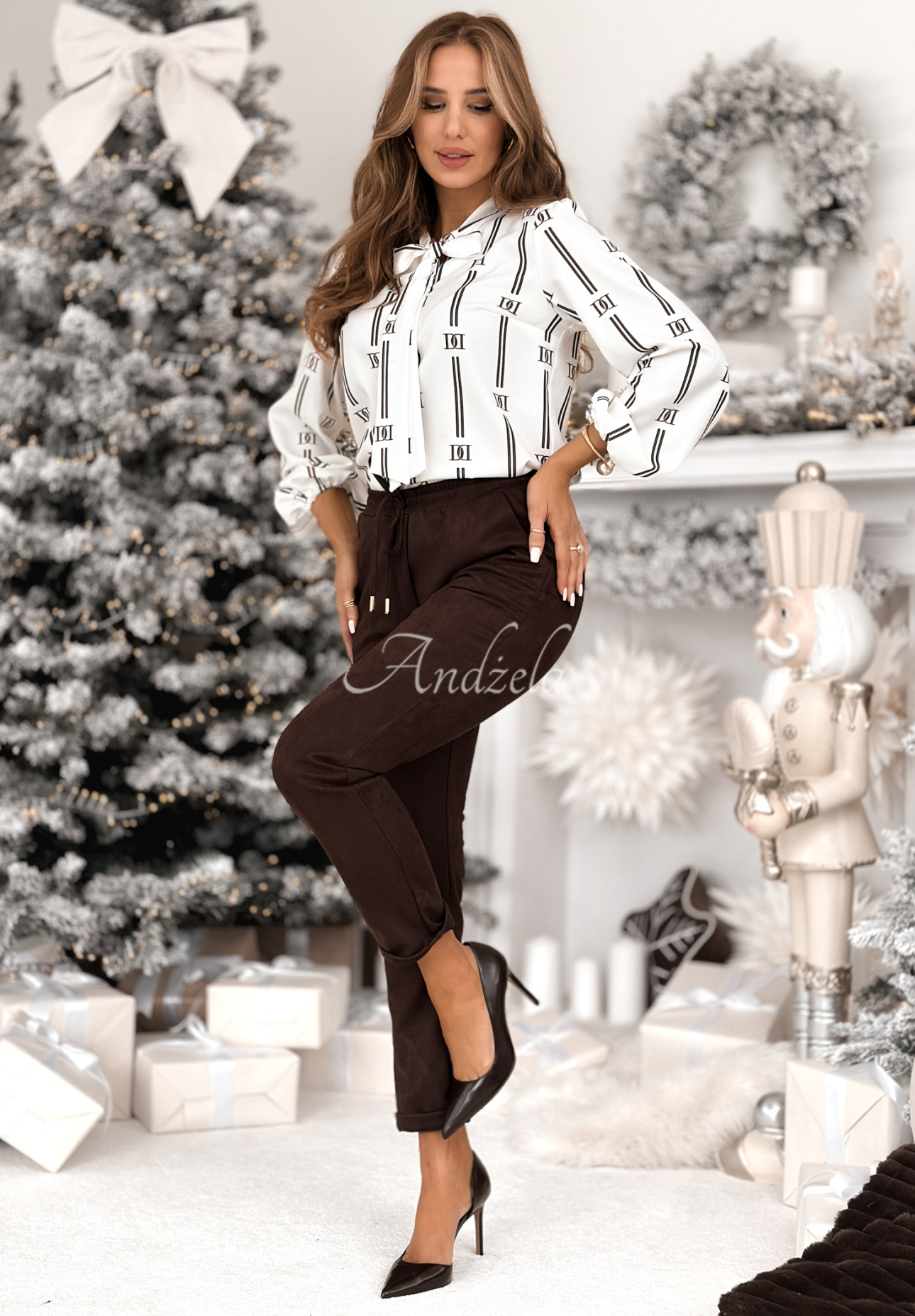 Viskosehemd mit Bindung Time Flies Weiß