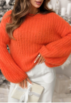 Pullover z szerokimi rękawami Better Than That Orange
