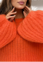Pullover z szerokimi rękawami Better Than That Orange
