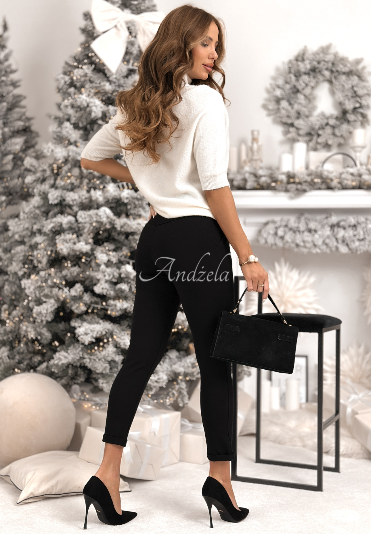 Kurzärmeliger Pullover mit Alpaka und Viskose Dream Bigger Ecru