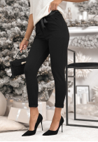 Material Hose z paskiem Alone We Can Schwarz