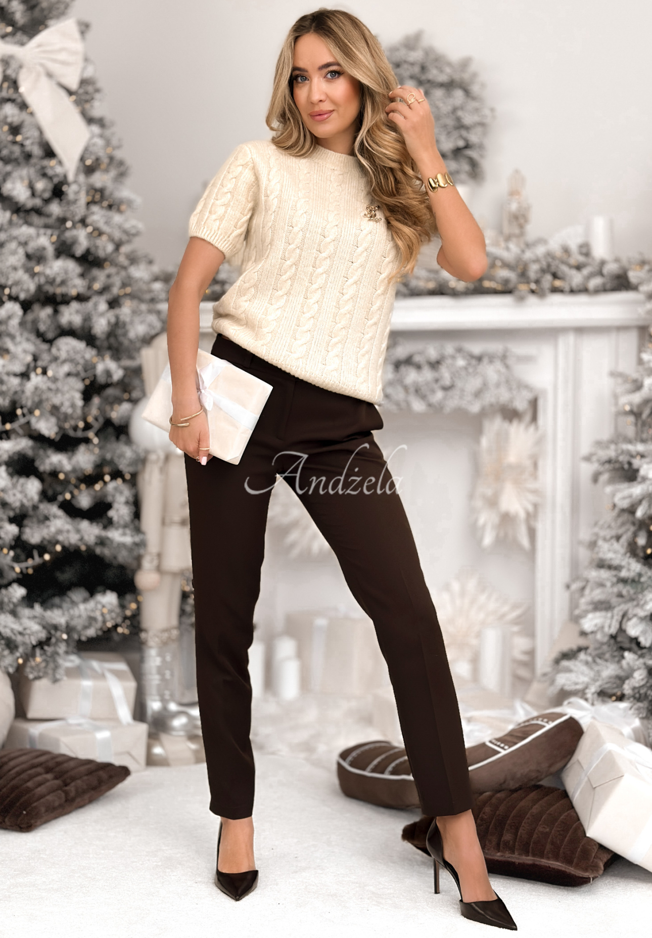 Pullover mit dekorativem Strickmuster, Wolle und Alpaka Miss Me Beige