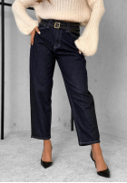 Hose Jeans balloon Important Message Dunkelblau