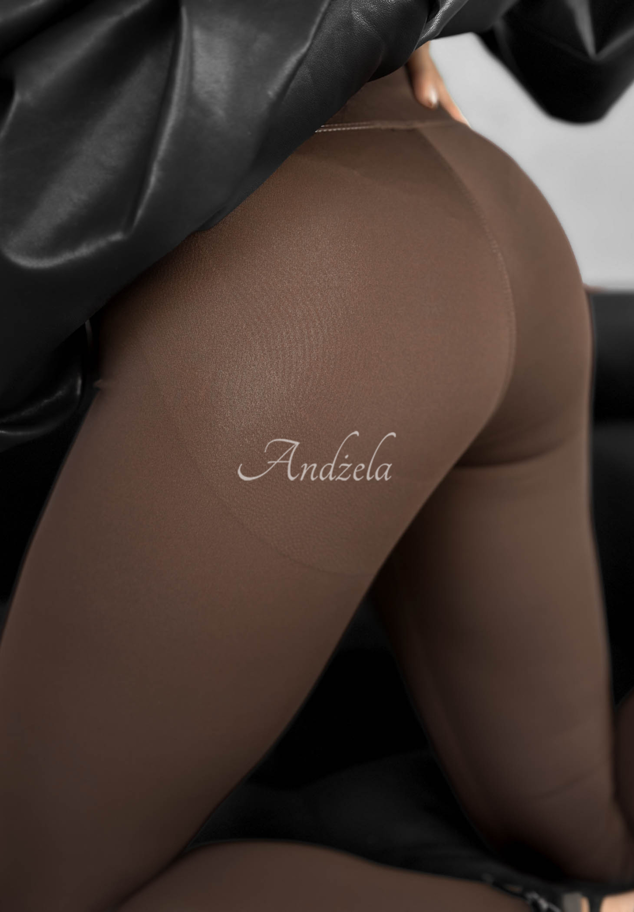 Figurbetonte Leggins Too Good Schokoladenbraun