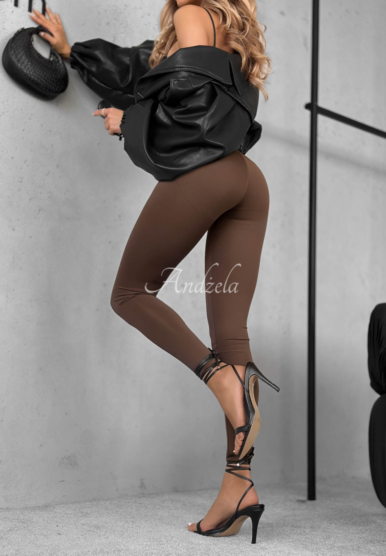 Figurbetonte Leggins Too Good Schokoladenbraun