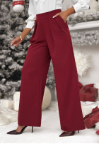 Hose z przeszyciami After You Left Burgund