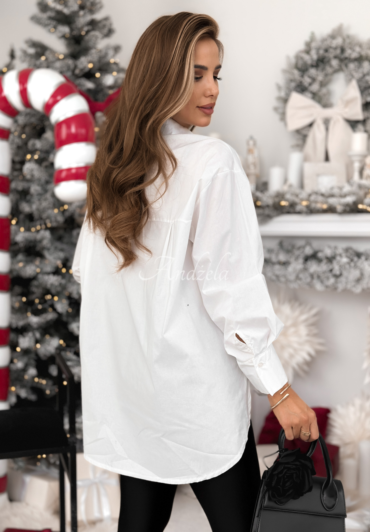 Asymmetrisches Tunikahemd mit Trägern Can Only Be Weiß