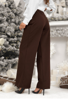 Hose z przeszyciami After You Left Schokoladenbraun