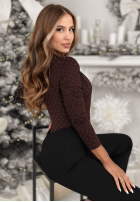 Body z kryształkami Unsaid Words Schokoladenbraun