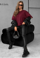 T-shirt Very Fine burgundowy