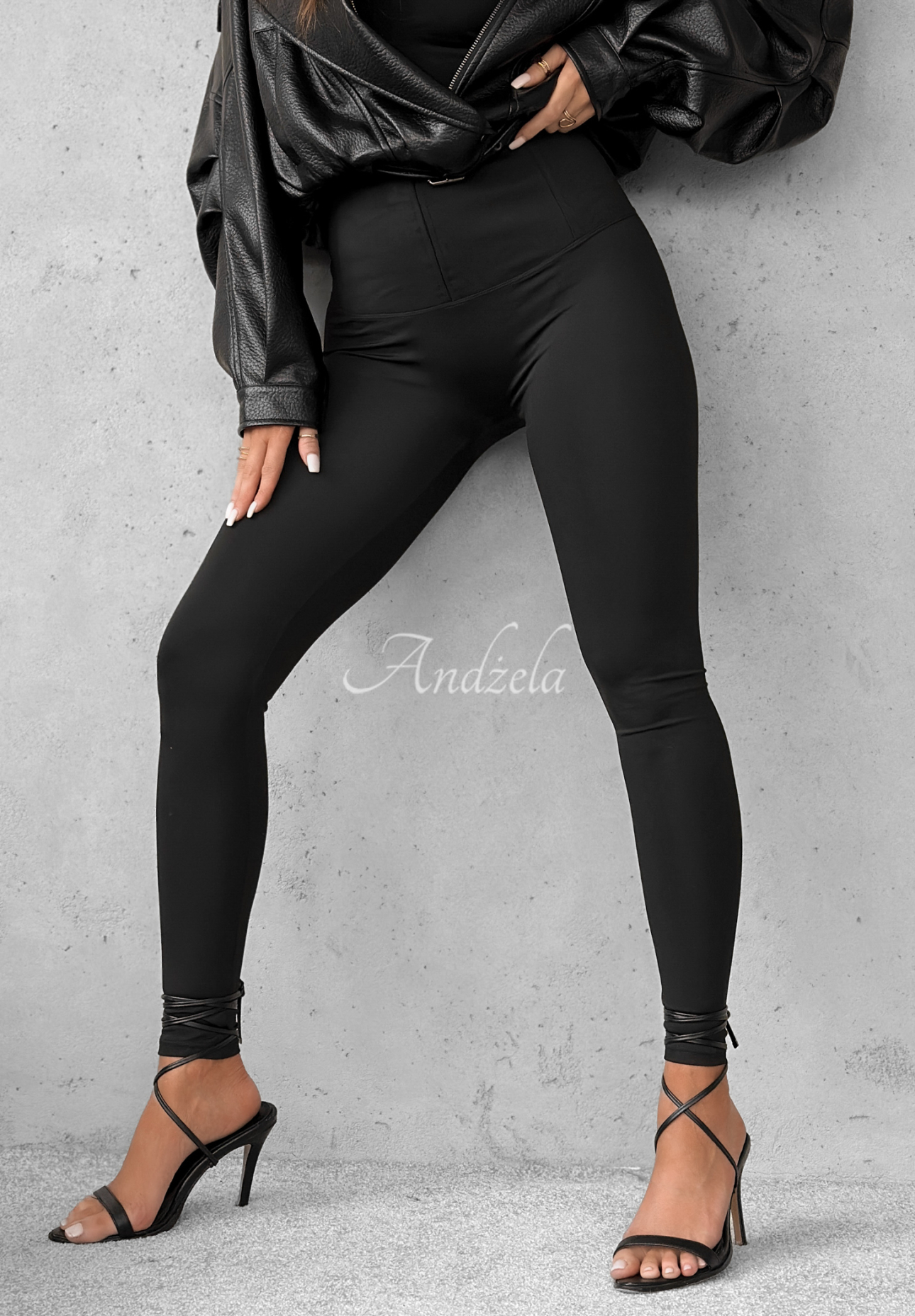 Figurbetonte Leggins Too Good Schwarz