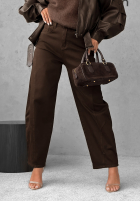 Hose Jeans balloon Say Less Schokoladenbraun