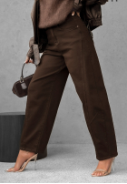 Hose Jeans balloon Say Less Schokoladenbraun