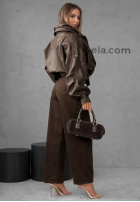 Hose Jeans balloon Say Less Schokoladenbraun