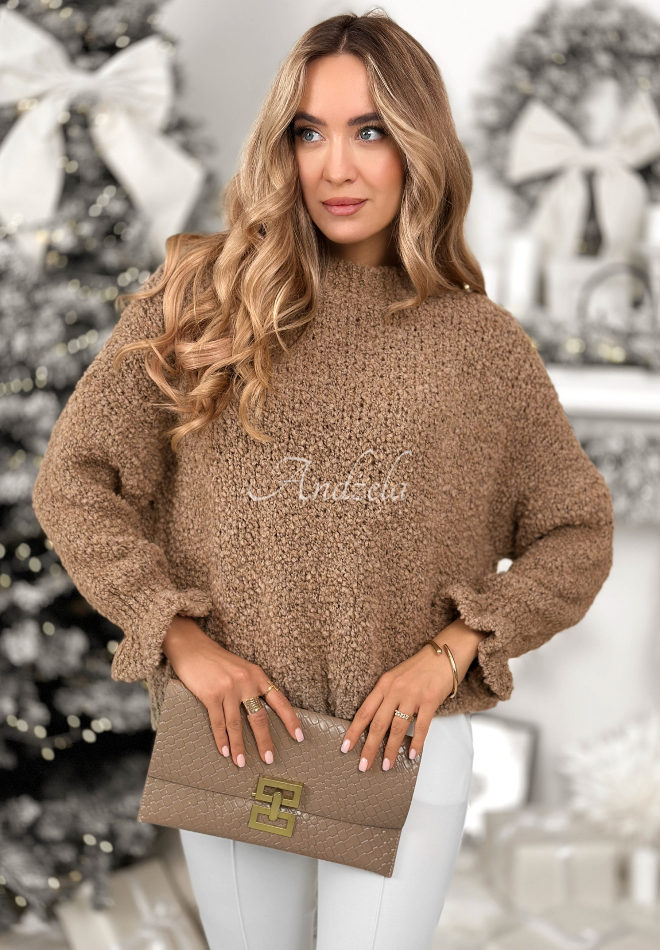 Pullover aus Wolle und Alpaka Feels Like Heaven Beige