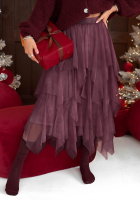 Tiulowa Rock midi Elisabeth Burgunderrot