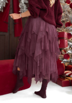 Tiulowa Rock midi Elisabeth Burgunderrot