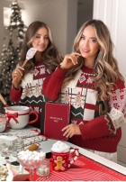 Świąteczny Pullover Christmas With Teddy Rot