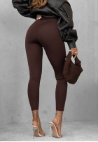 Leggings Push-Up Fit Females ciemnoczekoladowe