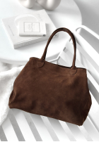 Zamszowa Tasche Fully Me Schokoladenbraun