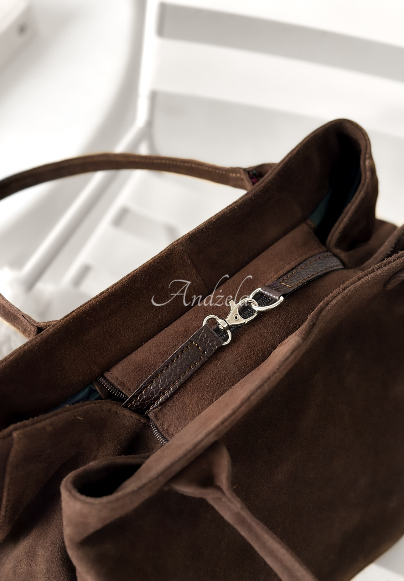 Wildledertasche Fully Me Schokoladenbraun