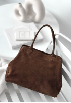 Zamszowa Tasche Fully Me Schokoladenbraun