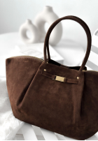 Zamszowa Tasche Almost Ready Schokoladenbraun