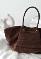 Zamszowa Tasche Almost Ready Schokoladenbraun