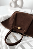 Zamszowa Tasche Almost Ready Schokoladenbraun