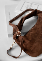 Zamszowa Tasche Just Lipstick Schokoladenbraun