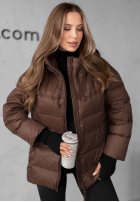 Daunenjacke mit Kapuze New In Town Schokoladenbraun