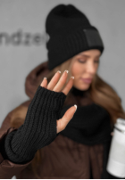 Set Mütze, szalik, Handschuhe 3in1 December Schwarz