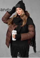 Set Mütze, szalik, Handschuhe 3in1 December Schwarz