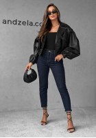 Hose Jeans z paskiem Let’s Not Talk Dunkelblau