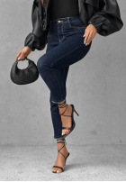 Hose Jeans z paskiem Let’s Not Talk Dunkelblau