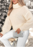 Pullover z golfem Fireplace Stories Ecru