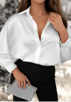 Hemd z kryształkami Crystal Brilliance Weiß