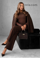 Body z kryształkami Galaxy Glamour Schokoladenbraun