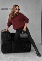 Pullover Cuddly Companion Burgunderrot