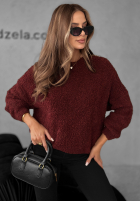 Pullover Cuddly Companion Burgunderrot