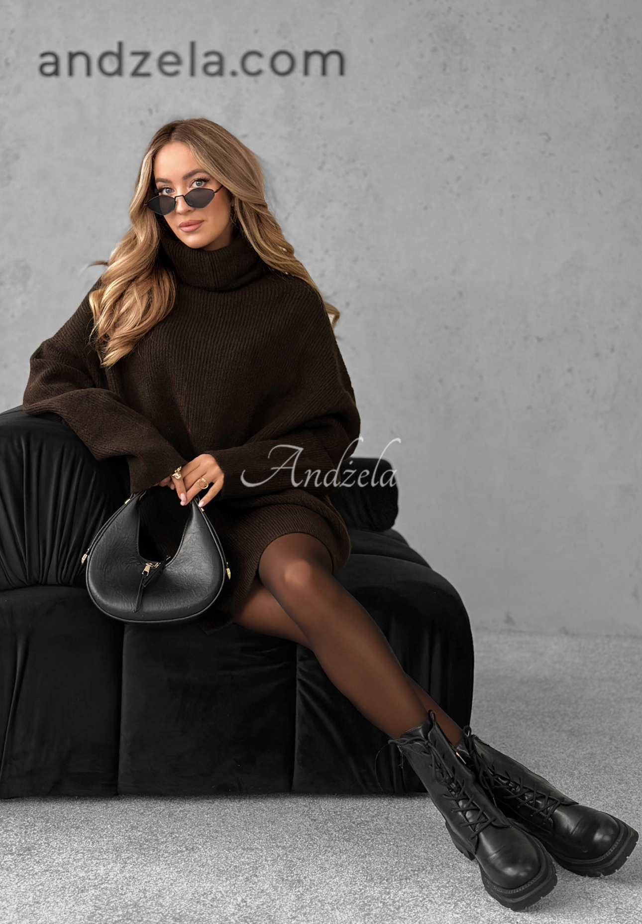 Rollkragenpullover Mavi Schokoladenbraun II