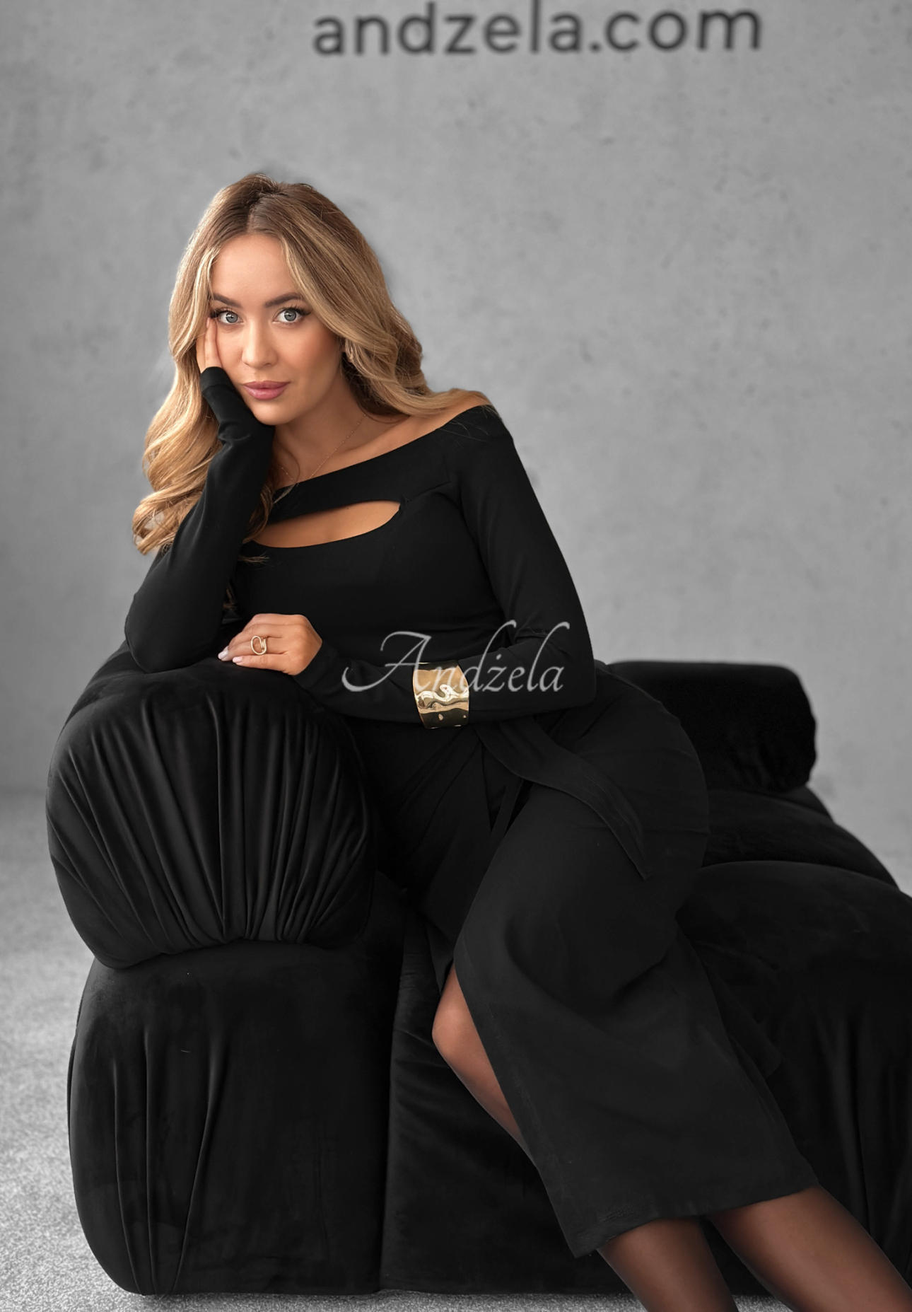 Wickelkleid mit Cut-outs Morelli Schwarz